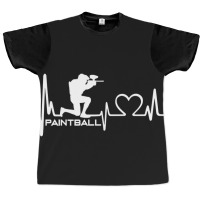 Paintball Is My Heartbeat Graphic T-shirt | Artistshot