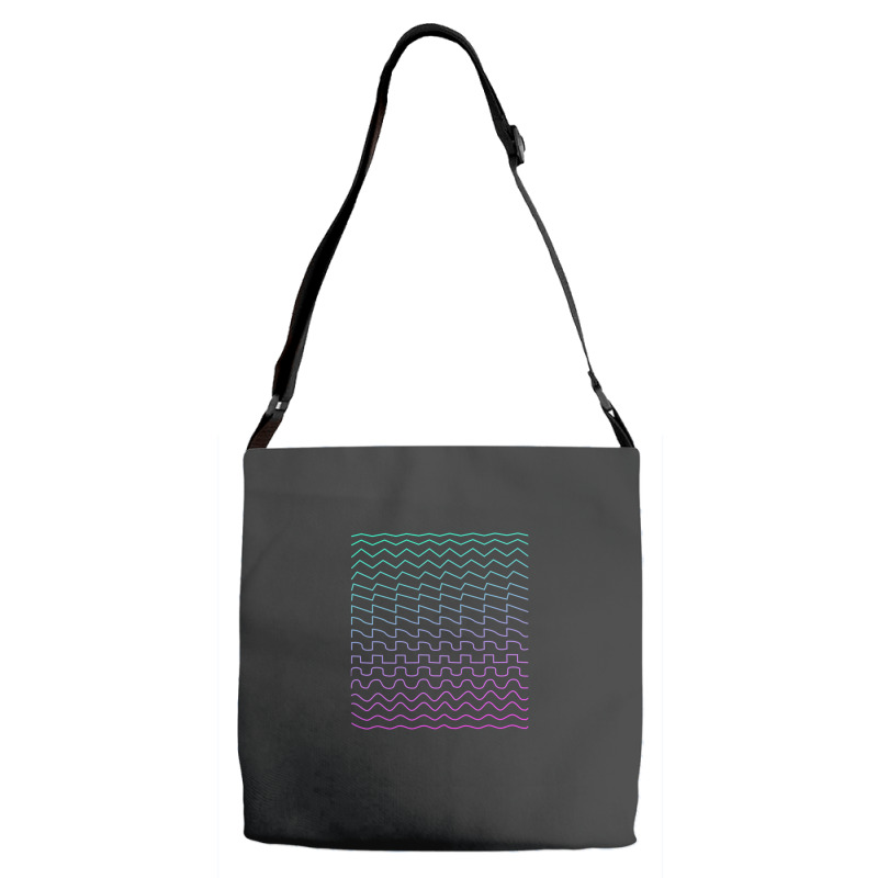 Synthesizer Waveforms Adjustable Strap Totes | Artistshot