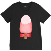 Ice Cream Lover Watercolor V-neck Tee | Artistshot