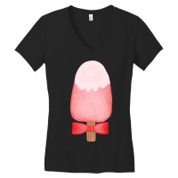 Ice Cream Lover Watercolor Women's V-neck T-shirt | Artistshot