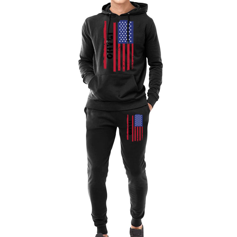 Awesome Idaho Usa United States America American Flag For A Birthday O Hoodie & Jogger Set | Artistshot