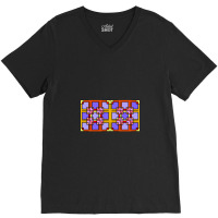 Pop Art Squares V-neck Tee | Artistshot