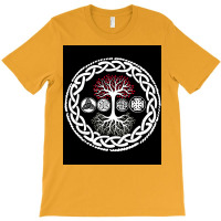 Viking Norse Mythology Tree Design Gift  Stars Retro T-shirt | Artistshot