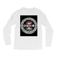 Viking Norse Mythology Tree Design Gift  Stars Retro Long Sleeve Shirts | Artistshot