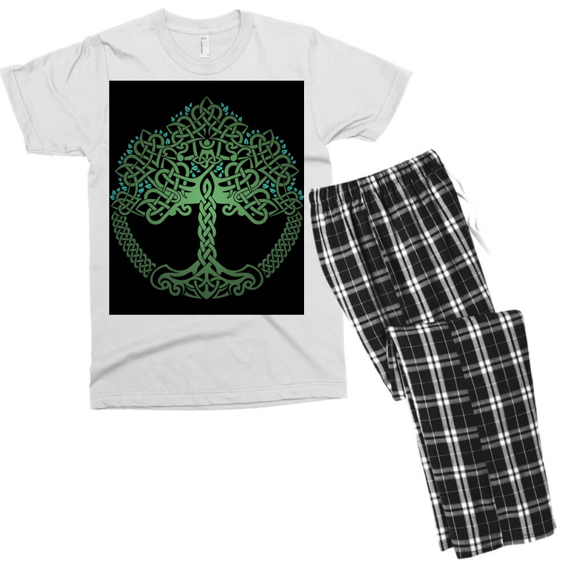 Viking Celtic Knotwork Tree Of Life  Love Girl Men's T-shirt Pajama Set | Artistshot