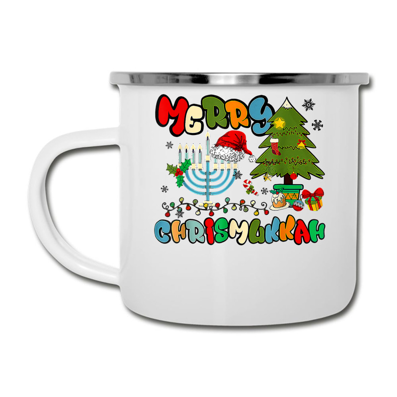 Merry Chrismukkah Hanukkah Jewish Chanukah Menorah Family T Shirt Camper Cup | Artistshot