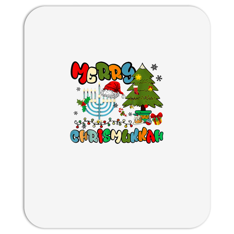 Merry Chrismukkah Hanukkah Jewish Chanukah Menorah Family T Shirt Mousepad | Artistshot