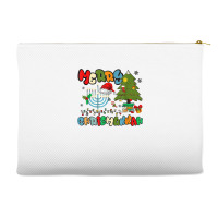 Merry Chrismukkah Hanukkah Jewish Chanukah Menorah Family T Shirt Accessory Pouches | Artistshot