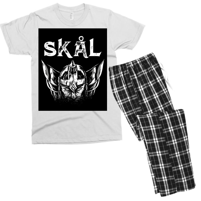 Skal Viking Drinking  Boy Men's T-shirt Pajama Set | Artistshot