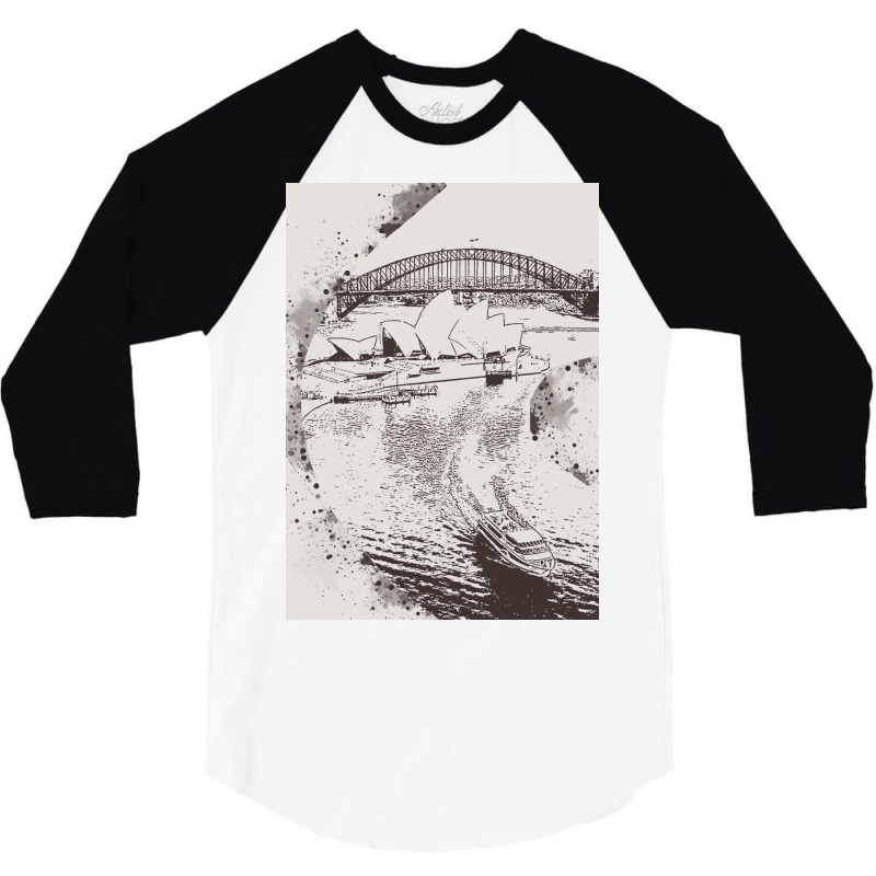 Sydney Landmark 3/4 Sleeve Shirt | Artistshot