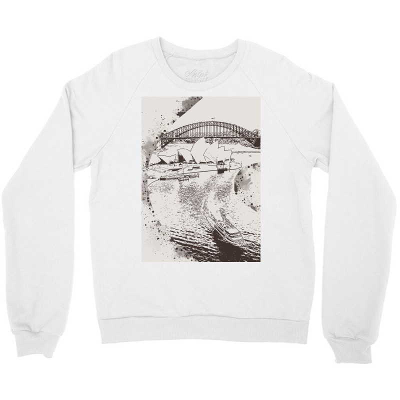 Sydney Landmark Crewneck Sweatshirt | Artistshot