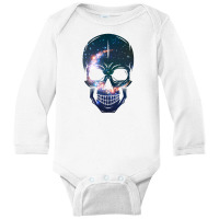 Skull Galaxy Long Sleeve Baby Bodysuit | Artistshot