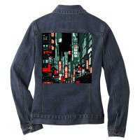 City Photo Ladies Denim Jacket | Artistshot