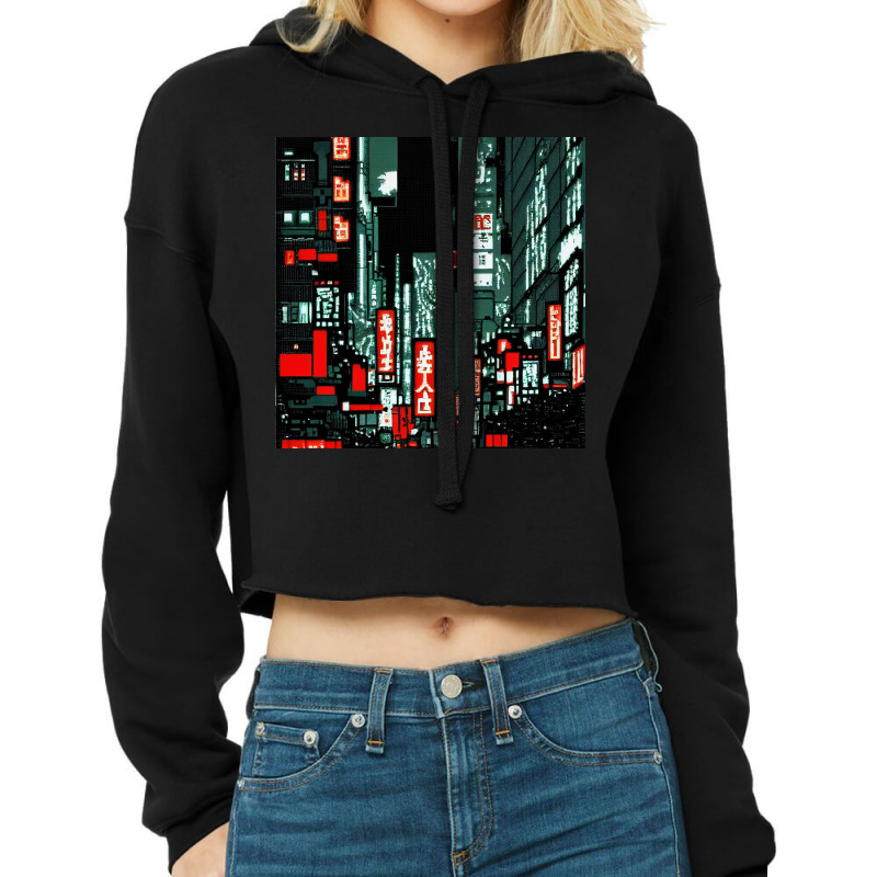 City Photo Cropped Hoodie by TheDol | Artistshot