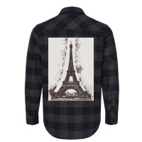 Paris Eiffel Landmark Flannel Shirt | Artistshot