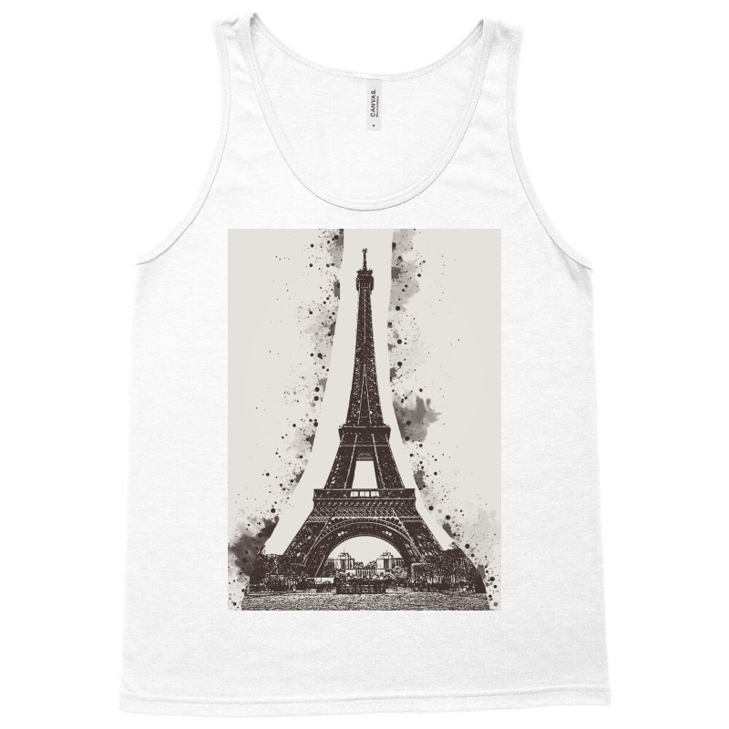 Paris Eiffel Landmark Tank Top | Artistshot