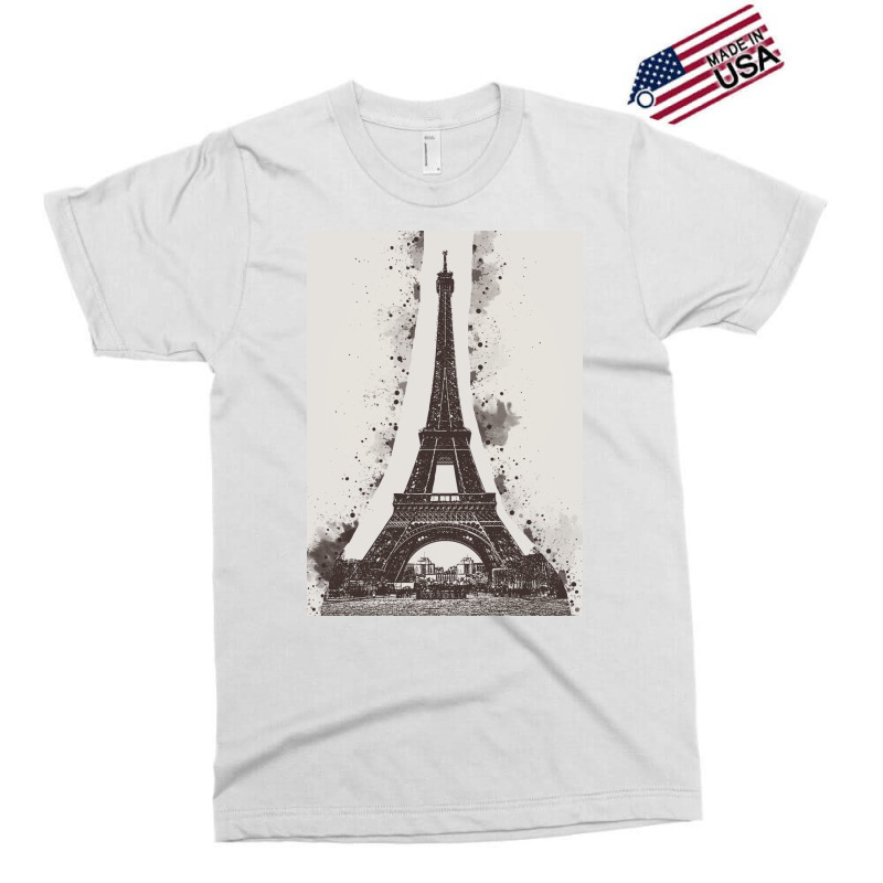 Paris Eiffel Landmark Exclusive T-shirt | Artistshot