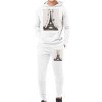 Paris Eiffel Landmark Hoodie & Jogger Set | Artistshot