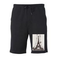 Paris Eiffel Landmark Fleece Short | Artistshot