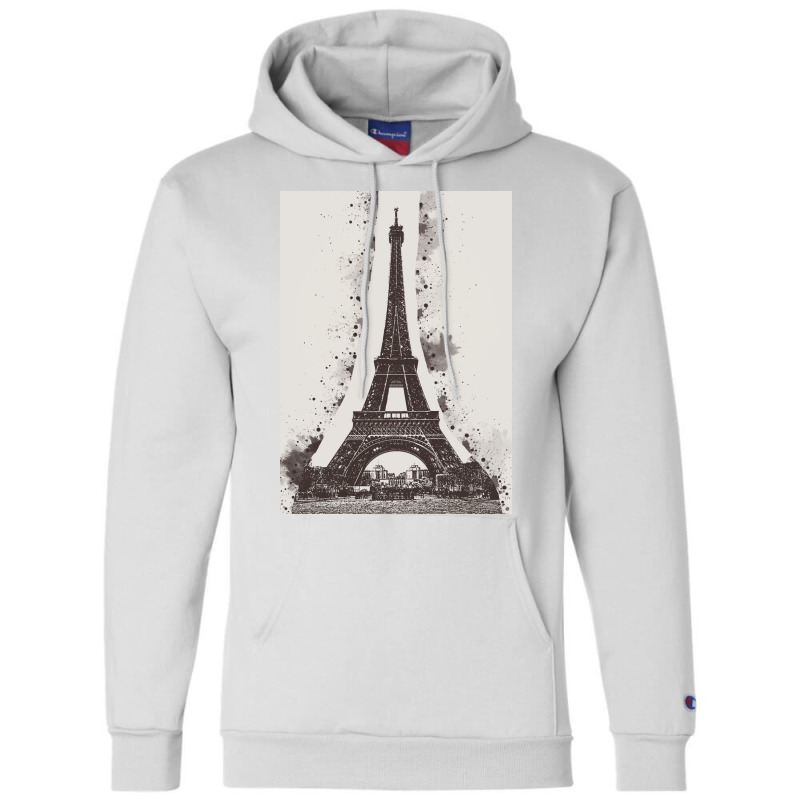 Paris Eiffel Landmark Champion Hoodie | Artistshot