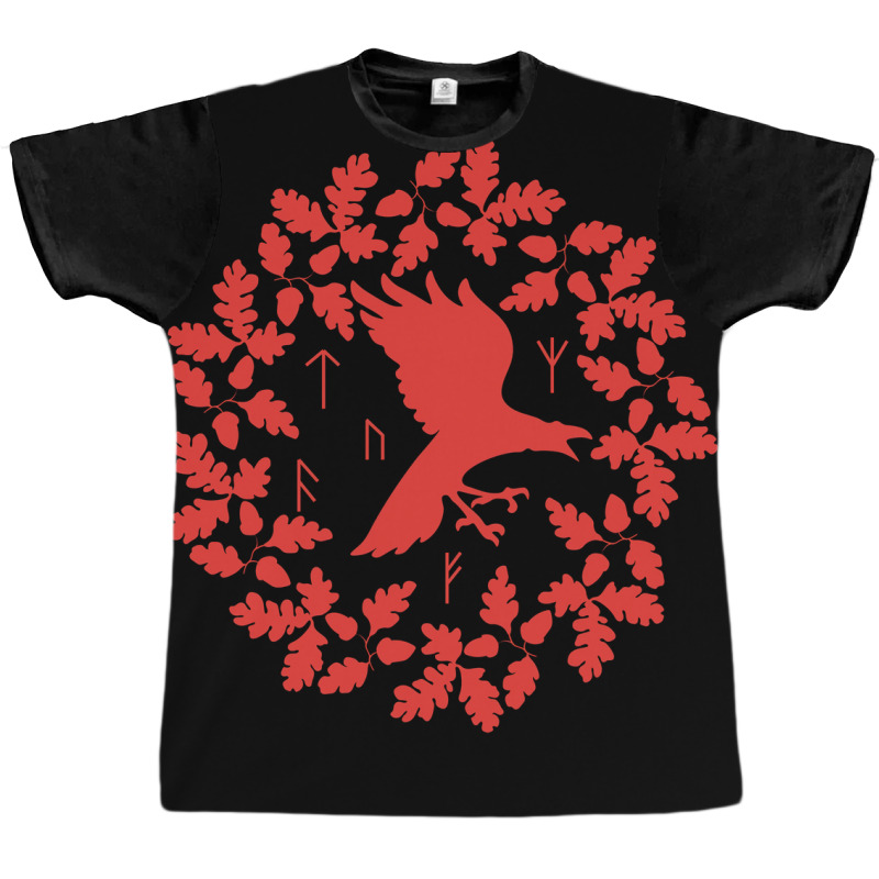 Viking Raven Rednorse Warrior Bird Warriors Roots Crow  Yellow Nature Graphic T-shirt | Artistshot