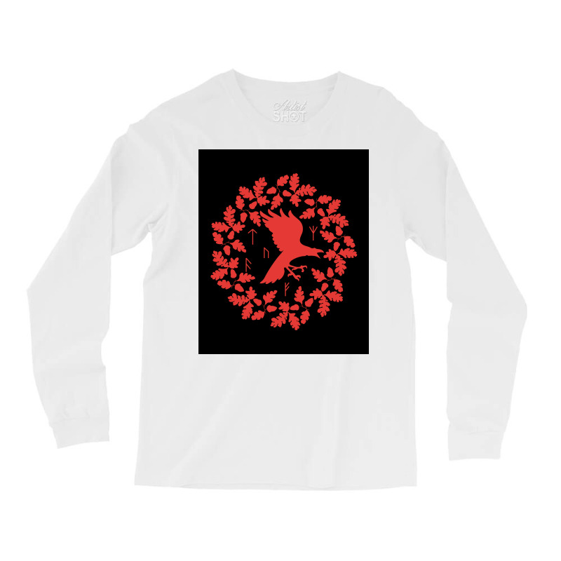 Viking Raven Rednorse Warrior Bird Warriors Roots Crow  Yellow Nature Long Sleeve Shirts | Artistshot