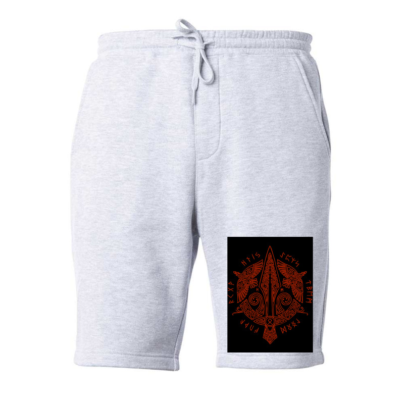 Viking Runic Inscription  Aesthetic Funny Fleece Short | Artistshot