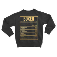 Awesome And Funny Nutrition Label Box Boxing Boxer Boxers Saying Quote Toddler Sweatshirt | Artistshot