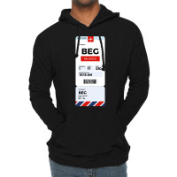 Belgrade Boarding Pass Lightweight Hoodie | Artistshot