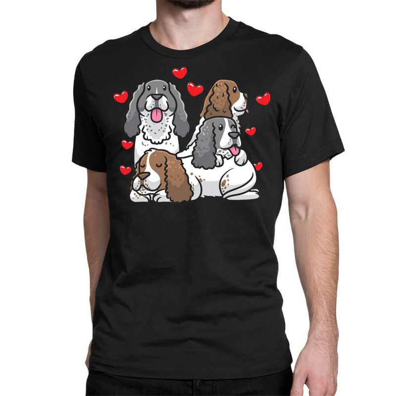 English Springer Spaniel T  Shirt English Springer Spaniel Dog Heart M Classic T-shirt | Artistshot