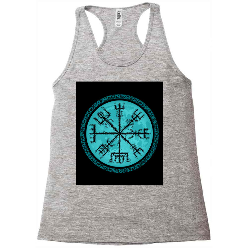 Vegvisir Viking Rune Viking Mythology  70s Racerback Tank by dummearleyj | Artistshot