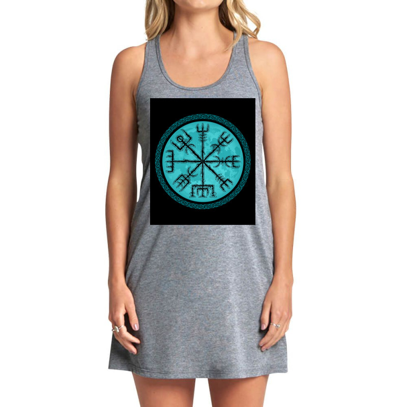 Vegvisir Viking Rune Viking Mythology  70s Tank Dress by dummearleyj | Artistshot