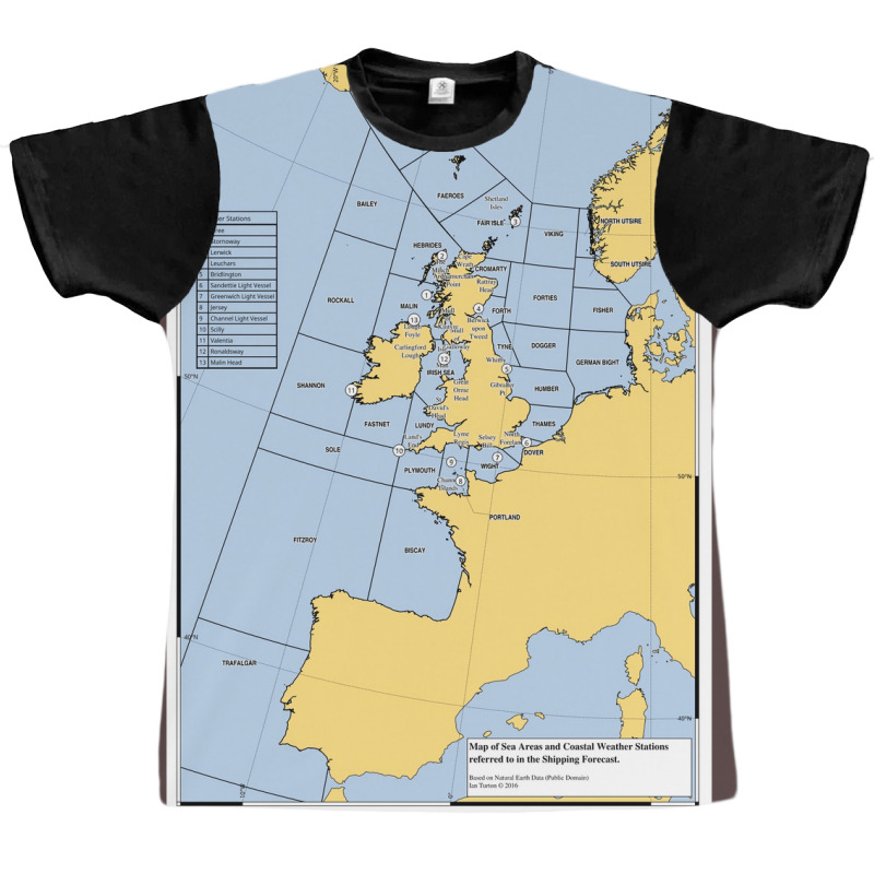 Uk Shipping Forecast Map  Nostalgia 80s Cute Graphic T-shirt | Artistshot