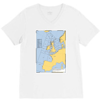 Uk Shipping Forecast Map  Nostalgia 80s Cute V-neck Tee | Artistshot