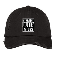 Niles Name Straight Outta Niles Vintage Cap | Artistshot