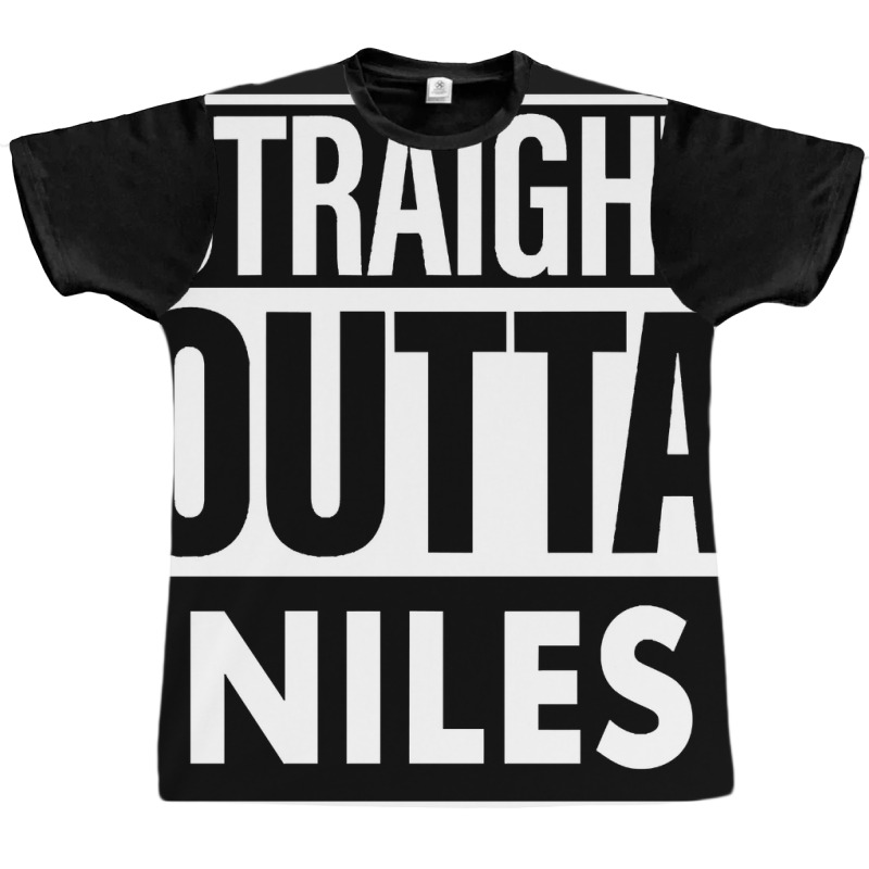 Niles Name Straight Outta Niles Graphic T-shirt by yammerbetween10 | Artistshot