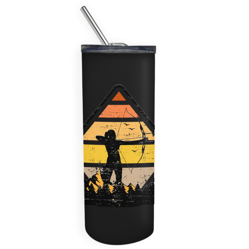 Archery Archery Girl Bow Hunting Shooting Skinny Tumbler | Artistshot