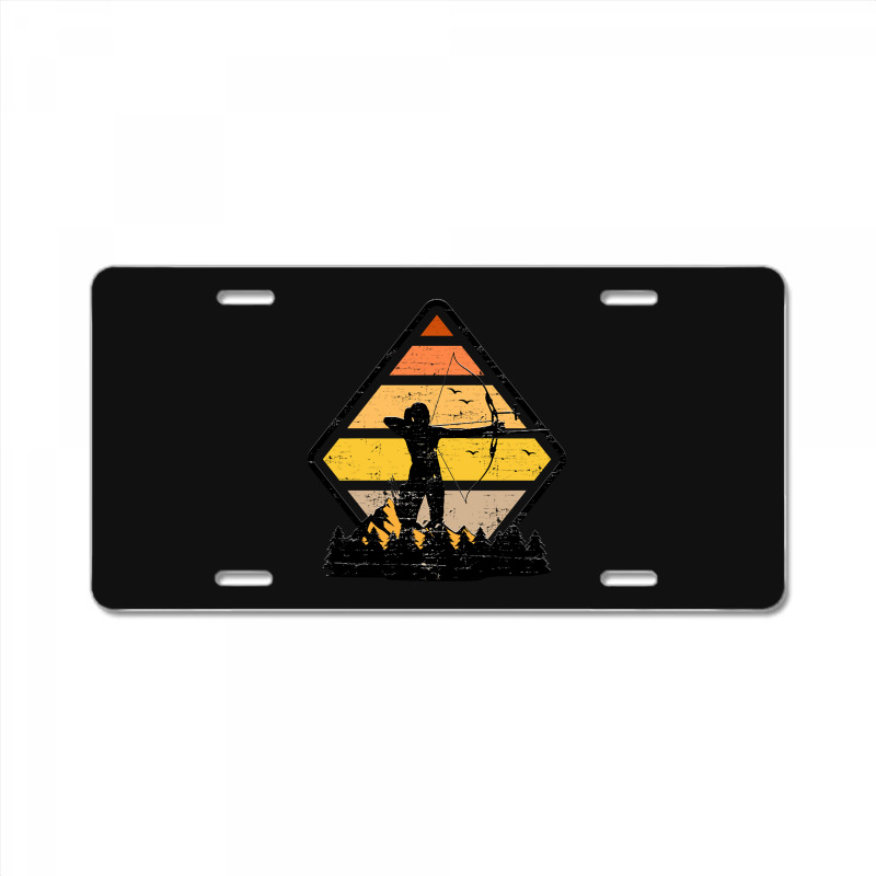 Archery Archery Girl Bow Hunting Shooting License Plate | Artistshot