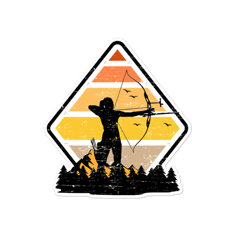 Archery Archery Girl Bow Hunting Shooting Sticker | Artistshot