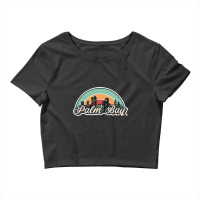 Palm Bay City Retro Crop Top | Artistshot