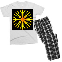 Vikinghelm Of Awe Gift Idea  Cool Green Men's T-shirt Pajama Set | Artistshot