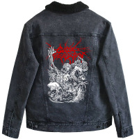 Cattle Decapitation Design Unisex Sherpa-lined Denim Jacket | Artistshot