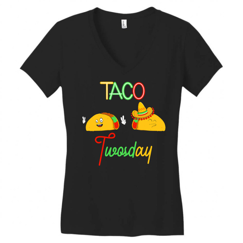 Food Lovers T  Shirt Taco Time Women's V-Neck T-Shirt by zschaefer144 | Artistshot