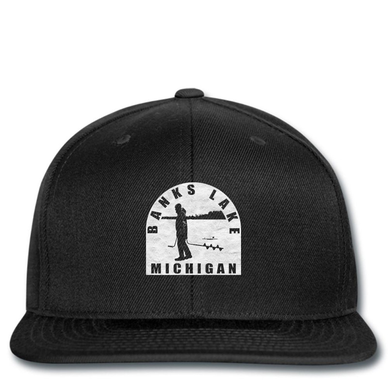 Banks Lake Ice Fishing Michigan Printed hat by fencingderby989 | Artistshot