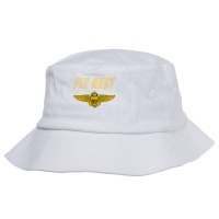 Fly Navy Shirt Classic Naval Officer Pilot Wings Tee Bucket Hat | Artistshot