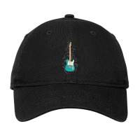 Teal Tstyle Electric Guitar Flowering Vines Adjustable Cap | Artistshot