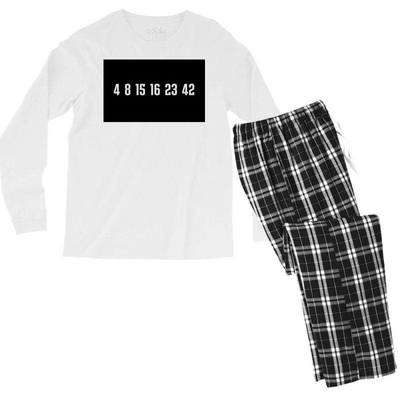 The Lost Numbers Grey Poster Boy (1) Men's Long Sleeve Pajama Set by venessstaatsb | Artistshot