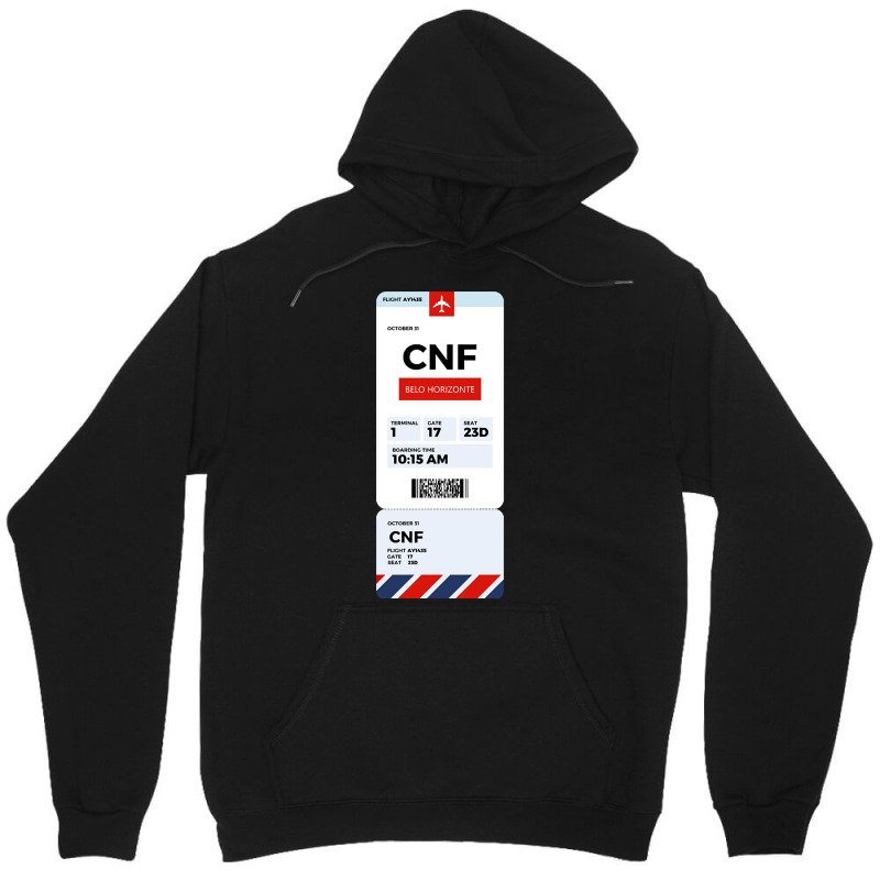 Belo Horizonte Boarding Pass Unisex Hoodie | Artistshot