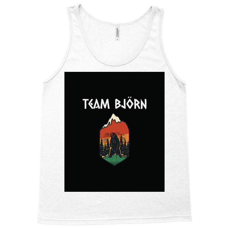 Viking Bear Team Bjrn Ironside  Blue 70s Tank Top | Artistshot