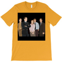 The Office Cast Sticker Poster Red (1) T-shirt | Artistshot